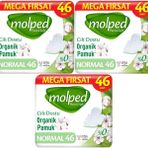 Molped Pure Soft Normal Süper 3x46 Adet Hijyenik Ped
