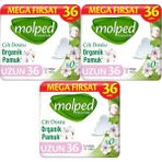 Molped Pure&soft Hijyenik Ped Uzun 108 (3pk*36) Adet Mega Pk - 3X36'LI = 108 Lİ PAKET