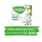 Molped Pure&Soft Hijyenik Ped Uzun Super Avantaj Paketi 54 Adet