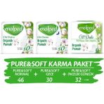 Molped Pure&Soft Karma Paket (46'Lı Normal + 30'Lu Gece + 32'Lı Gunluk)