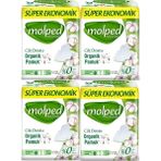 Molped Pure&Soft Organik Pamuk Normal Ped 4x24 Süper Ekonomik Paket – Cilt Dostu, Ekstra Koruma ve Ultra İnce Konfor