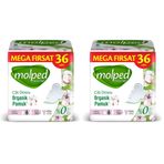 Molped Pure&Soft Ultra Hijyenik Ped Uzun Mega Fırsat 36 Adet (2 paketi)