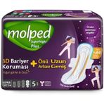 Molped S.night Önü Uzun Gece Ped 5'Li