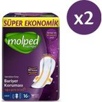 Molped Supernight 16x2 Adet Gece Hijyenik Ped