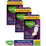 Molped Supernight Gece Hijyenik Ped 22'Li X 3 Paket