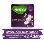 Molped Supernight Hijyenik Önü Uzun Arkası Geniş Süper Gece 14 lü x 3 Adet