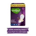 Molped Supernight Hijyenik Ped Gece 16 lı x 4 Adet