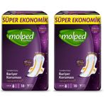 Molped Supernight Ultra Hijyenik Ped Uzun Süper Ekonomik 18 Adet 2li paket