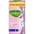 Molped Ultra 16'lı Anatomik Gece Hijyenik Ped Sızıntı Önleyici Teknoloji ile Gün Boyu Konfor