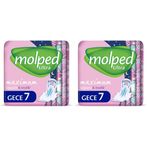 Molped Ultra Hijyenik Ped Gece 7 Adet (2 paketi)