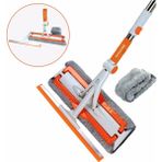 Molto Mikrofiber Cam Silme Aparatı Yedek Bez Sağlam Teleskopik Sopa