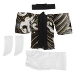 MOLUCKFU 1 Takım Bebek Giysileri Kimono Set Oyuncak Bebek Giysileri Ve Aksesuarları Japon Kimono Bornoz Anime Peluş Bebek Giyinmek Yeniden Kullanılabilir Bebek Kostüm Peluş Oyuncak Bebek