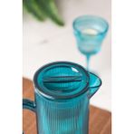 Molvea Akrilik Barok 1,5 Lt Aquamarin Sürahi (Buzdolabı Kapak Rafına Sığar) - Mavi