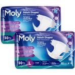Moly Bel Bantlı Large 60 Adet Hasta Bezi