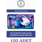 Moly Bel Bantlı Medium 120 Adet Hasta Bezi