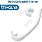 Molys Katlanabilir Şnorkel – Hafif, Taşınabilir ve Konforlu Kullanım Yer Kaplamaz - Beyaz