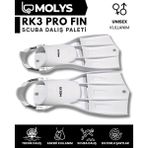 Molys Rk3 Pro Fın Scuba Dalış Paleti - Beyaz - M - L