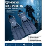 MOLYS RK3 PRO FIN SCUBA DALIŞ PALETİ, Derin Lacicert, XS-S / 35-38