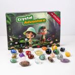 Mom Chooses Baby Favorite 24-Izgara Doğal Kristal Ham Taş Kristal Gem Örnekleri Çocuklar Hediye Kör Kutu-Şık Şekil (Yurt Dışından) - Renkli