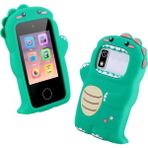 Mom Chooses Baby Favorite A10 2.8 Inç Dokunmatik Ekran Dijital Kamera Hd Çift Lens Oyun Müzik Karikatür Çocuk Kamera 32 GB Hafıza Kartı ile Açık Ağız Dinozor/yeşil (Yurt Dışından)