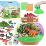 Mom Chooses Baby Favorite Işıklı Konteyner Dıy Teraryum Kiti Çocuklar Için Kristal Büyüyen Sanat Zanaat Eğitici Oyuncak-Dinozor (Yurt Dışından) - Renkli