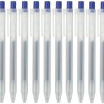 Moma Muji Smooth Writing Gel Ink Ballpoint Pen Knock Type, Blue 0,5 mm (Japonya'dan ithal)