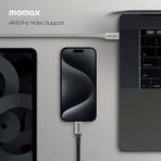 Momax DC32D Elite 100W Usb-C Usb3.2 Gen 2x2 20 Gbps Siyah Kablo