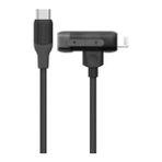 Momax Flow 1.5m 2 In 1 Usb-C & Lıghtnıng To Usb-C Şarj Kablo - Siyah