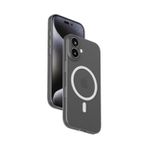 MOMAX Iphone 16 Lite Serisi ince Magsafe Kılıf TRANSPARENT BLACK