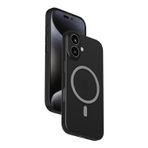 MOMAX Iphone 16 Plus Lite Serisi ince Magsafe Kılıf TRANSPARENT BLACK
