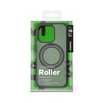 MOMAX Iphone 16 Pro Max Roller Serisi 360° dönebilen halka standlı Magsafe Kılıf (Black)