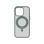 MOMAX Iphone 16 Pro Roller Serisi 360° dönebilen halka standlı Magsafe Kılıf (Green)