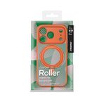 MOMAX Iphone 17 Pro Roller Serisi 360° dönebilen halka standlı Magsafe Kılıf (Solar Orange)
