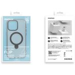 Momax Maap23Md Iphone 15 Pro Flip Magsafe Kılıf Şeffaf Siyah
