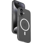 Momax Mtap24Sd Lite CaseForm Magnetic Case iPhone 16 Telefon Kılıfı Şeffaf Siyah