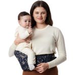 Momcozy 3D Destekli Bebek Taşıyıcı Bel ve Karın Koruyucu, Çoklu Taşıma Seçenekleri - Lacivert