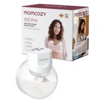 Momcozy Hands-Free göğüs pompası S12 Pro, elektrikli taşınabilir göğüs pompası, yumuşak DoubleFit flanş, 3 mod, 9 kademe, akıllı ekran, 24 mm, 1 adet, beyaz