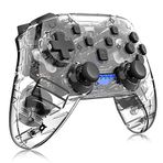 Momen Nintendo Switch Pro Controller Kablosuz Şeffaf Oyun Kolu
