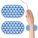 momgyaamz Bilek Desteği Klavye, Silikon Fare Bilek Destekleri, Masa için Bilek Desteği, Ergonomik Klavye Bilek Desteği, Bilek Desteği Fare Seti, Mavi, 2 Adet