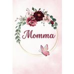 Momma -Beautiful shades of burgundy 4x6 notebook for Momma's purse