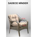 MoMMe BAMBU SANDALYE MİNDERİ 50X106 CM BEJ RENK