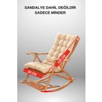 MoMMe Sallanan Sandalye Minderi Bank Minderi 50x120 Cm ( Krem Renk ) Sadece Minder