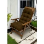 MoMMe Sandalye Minder Bambu Sandalye Minderi KAHVERENGİ