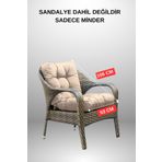 MoMMe Sandalye Minderi 53x106 cm ( SÜTLÜ KAHVE RENGİ )