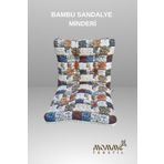 MoMMe Sandalye Minderi Bambu Sandalye Minderi 5D Baskılı Kumaş 50x55 cm