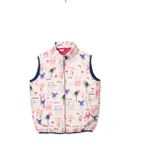 Mommo Kids Çocuk Beyaz Kedi Baskılı Fermuarlı Şişme Yelek - 6 Yaş