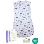 Mommyslab 0-4 Ay Yeni Sezon Desenli Renkli Çıtçıtlı Fermuarlı Pamuk Tulum Kundak (Oeko Tex Cıf Belgeli) - Ekru