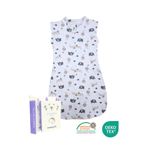 Mommyslab 0-4 Ay Yeni Sezon Desenli Renkli Çıtçıtlı Fermuarlı%100 Pamuk Tulum Kundak (OEKO TEX CIF BELGELİ) Ekru YTKML