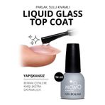 Momo Liquid Glass Top Coat 14 ml Kalıcı Oje