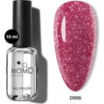 Momo Professional Disko Kalıcı Oje Kırmızı Renkli Işıltılı 10 ml Uzun Süreli Etki